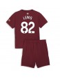 Manchester City Rico Lewis #82 Ausweichtrikot für Kinder 2024-25 Kurzarm (+ Kurze Hosen)